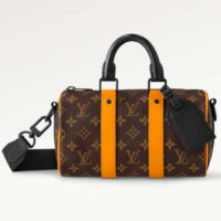 Louis Vuitton Unisex Keepall Bandoulière 25 Radiant Sun Monogram Coated Canvas M46687 (4)