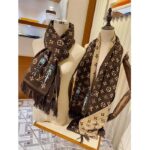 Louis Vuitton Unisex LV Friends Scarf Brown Allover Monogram MP2964 - Image 8