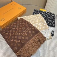 Louis Vuitton Unisex LV Game On Scarf Brown Allover Monogram M77377 (11)