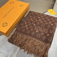 Louis Vuitton Unisex LV Game On Scarf Brown Allover Monogram M77377 (11)
