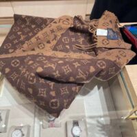 Louis Vuitton Unisex LV Game On Scarf Brown Allover Monogram M77377 (11)
