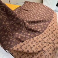 Louis Vuitton Unisex LV Game On Scarf Brown Allover Monogram M77377 (11)