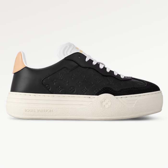 Louis Vuitton Unisex LV Groovy Platform Sneaker Black Monogram Calf Leather 1ACHH0