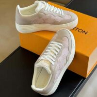 Louis Vuitton Unisex LV Groovy Sneaker Beige Patent Monogram Canvas 1ACSVV (1)