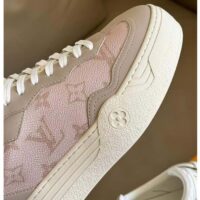 Louis Vuitton Unisex LV Groovy Sneaker Beige Patent Monogram Canvas 1ACSVV (1)