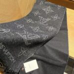 Louis Vuitton Unisex LV Mahina Flight Mode Scarf Black Cashmere Wool M77902 - Image 2