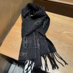 Louis Vuitton Unisex LV Mahina Flight Mode Scarf Black Cashmere Wool M77902 - Image 5