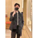 Louis Vuitton Unisex LV Mahina Flight Mode Scarf Black Cashmere Wool M77902 - Image 9