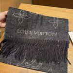 Louis Vuitton Unisex LV Mahina Flight Mode Scarf Black Cashmere Wool M77902 - Image 3