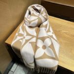 Louis Vuitton Unisex LV Medallion Scarf Beige Wool Jacquard M79213 - Image 3