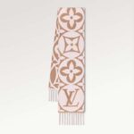 Louis Vuitton Unisex LV Medallion Scarf Beige Wool Jacquard M79213