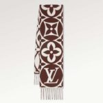 Louis Vuitton Unisex LV Medallion Scarf Brown Wool Jacquard M79215