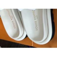 Louis Vuitton Unisex LV Pool Pillow Flat Comfort Mule Beige Monogram 1ACJZA (2)