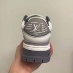 Louis Vuitton Unisex LV Trainer Maxi Sneaker Gray Calf Leather 1ACRJZ – Bild 10