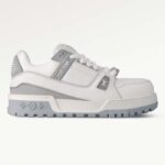 Louis Vuitton Unisex LV Trainer Maxi Sneaker Gray Calf Leather 1ACRJZ