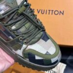 Louis Vuitton Unisex LV Trainer Maxi Sneaker Khaki Green Calf Leather 1ACNCZ - Image 7