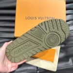 Louis Vuitton Unisex LV Trainer Maxi Sneaker Khaki Green Calf Leather 1ACNCZ - Image 10