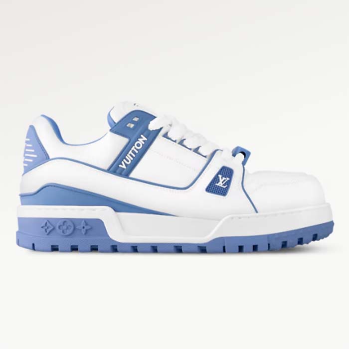 Louis Vuitton Unisex LV Trainer Maxi Sneaker Sky Blue Calf Leather 1ACRLE