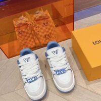 Louis Vuitton Unisex LV Trainer Maxi Sneaker Sky Blue Calf Leather 1ACRLE (1)