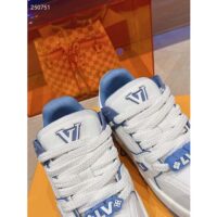 Louis Vuitton Unisex LV Trainer Maxi Sneaker Sky Blue Calf Leather 1ACRLE (1)