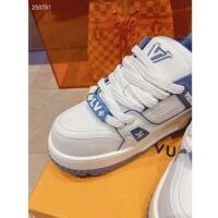 Louis Vuitton Unisex LV Trainer Maxi Sneaker Sky Blue Calf Leather 1ACRLE (1)