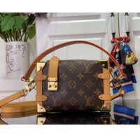 Louis Vuitton Unisex Pico Side Trunk Brown Monogram Coated Canvas M83018 (8)