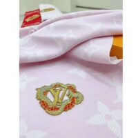 Louis Vuitton Unisex Precious Dragon LV Essential Scarf Pink Wool M79522 (8)