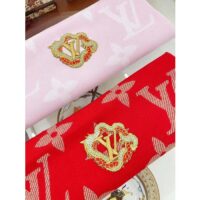 Louis Vuitton Unisex Precious Dragon LV Essential Scarf Pink Wool M79522 (8)