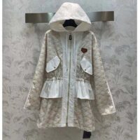 Louis Vuitton Women LV 3D Malletage Print Pajama Jacket Silk (1)