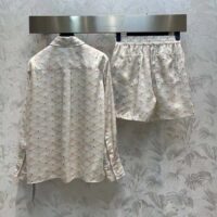 Louis Vuitton Women LV 3D Malletage Print Pajama Shorts Silk