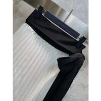 Louis Vuitton Women LV Bow Detail Pleated Wrap Skirt White 1AFFX3 (4)