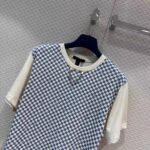 Louis Vuitton Women LV Damier Front T-Shirt Cotton Creamy White 1AFPA0 – Bild 4