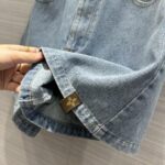 Louis Vuitton Women LV Denim Carpenter Shorts Cotton Blue 1AFPDU – Bild 9