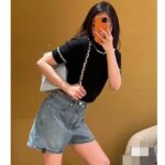 Louis Vuitton Women LV Denim Carpenter Shorts Cotton Blue 1AFPDU – Bild 11