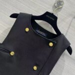 Louis Vuitton Women LV Double-Breasted Satin Dress Black 1AFFOM - Bild 7