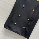 Louis Vuitton Women LV Double-Breasted Satin Dress Black 1AFFOM - Bild 5