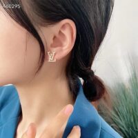 Louis Vuitton Women LV Eclipse Earrings Crystal LV Initials M00609 (7)