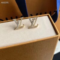 Louis Vuitton Women LV Eclipse Earrings Crystal LV Initials M00609 (7)