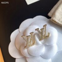 Louis Vuitton Women LV Eclipse Earrings Crystal LV Initials M00609 (7)