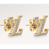 Louis Vuitton Women LV Eclipse Earrings Crystal LV Initials M00609 (7)