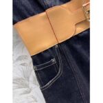 Louis Vuitton Women LV Eyelet Belt Denim Dress Dark Blue 1AFGA5 – Image 8