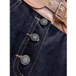 Louis Vuitton Women LV Eyelet Belt Denim Skirt Navy 1AFGNY - immagine 7