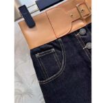 Louis Vuitton Women LV Eyelet Belt Denim Skirt Navy 1AFGNY - immagine 5