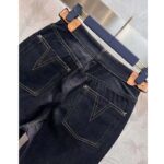 Louis Vuitton Women LV Eyelet Tab Jeans Navy Cotton 1AFGME – Image 4