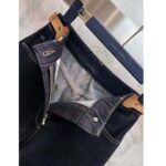 Louis Vuitton Women LV Eyelet Tab Jeans Navy Cotton 1AFGME – Image 8