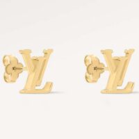 Louis Vuitton Women LV Iconic Earrings Gold-Color Initials M00743 (3)