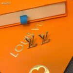 Louis Vuitton Women LV Iconic Earrings Gold-Color Initials M00743 - Image 6