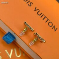 Louis Vuitton Women LV Iconic Earrings Gold-Color Initials M00743 (3)