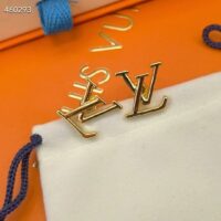 Louis Vuitton Women LV Iconic Earrings Gold-Color Initials M00743 (3)