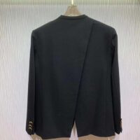 Louis Vuitton Women LV Jewel Button Tuxedo Jacket Black (6)